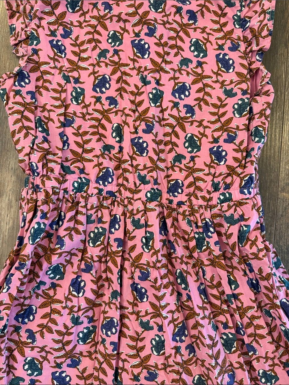 Crewcuts Pink Floral Ruffle Sleeve Tiered Dress - Picture 13 of 14